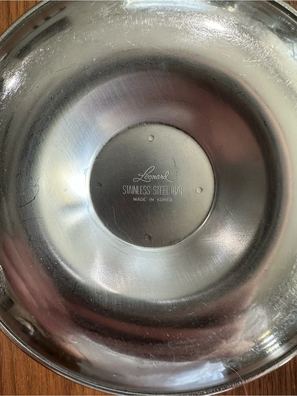 Leonard Stainless Steel with matching spoon Made in Korea